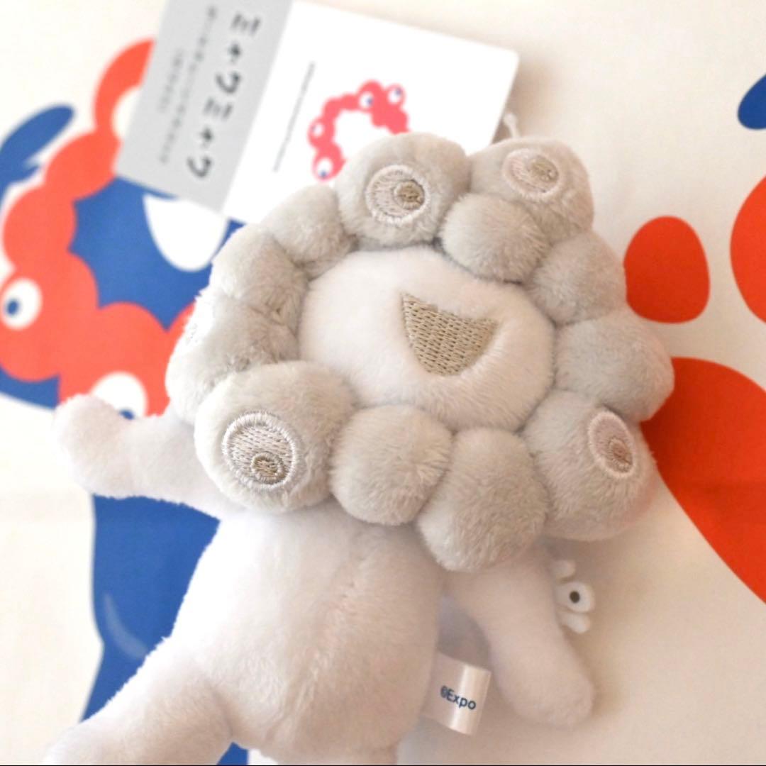 白ミャクミャク ボールチェーンマスコットABC セット　ぬいぐるみ　万博②