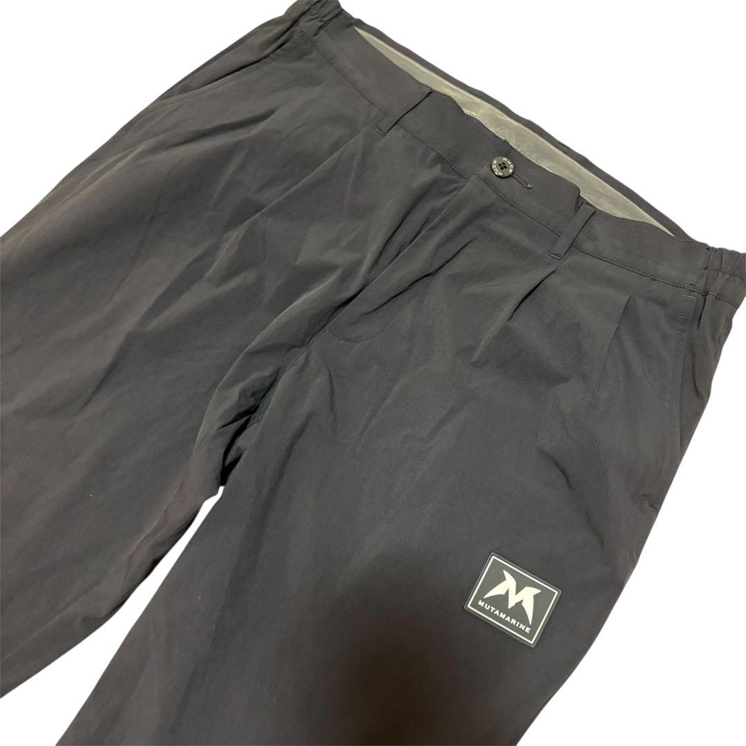 muta MARINE ムータマリン ストレッチナイロン タックワイドパンツ