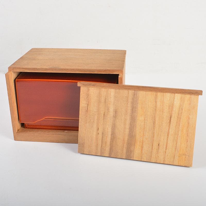 茶道具　飛騨春慶塗　茶箱　茶器揃　茶碗　棗など　五点　一式　共箱　D　R7433