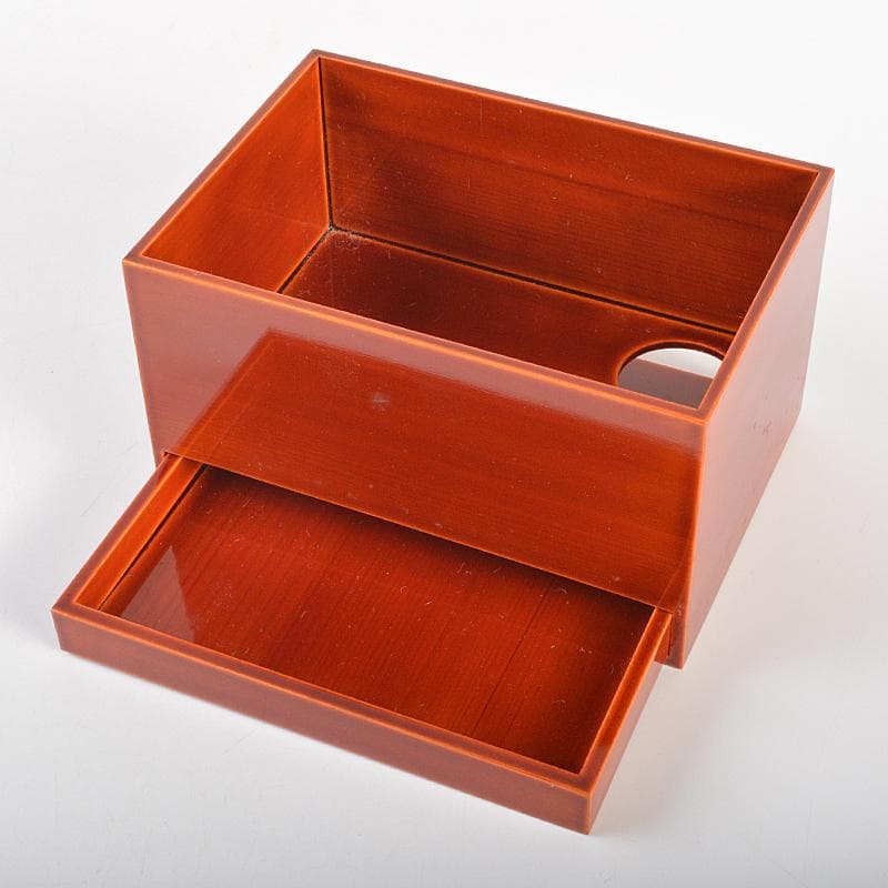 茶道具　飛騨春慶塗　茶箱　茶器揃　茶碗　棗など　五点　一式　共箱　D　R7433