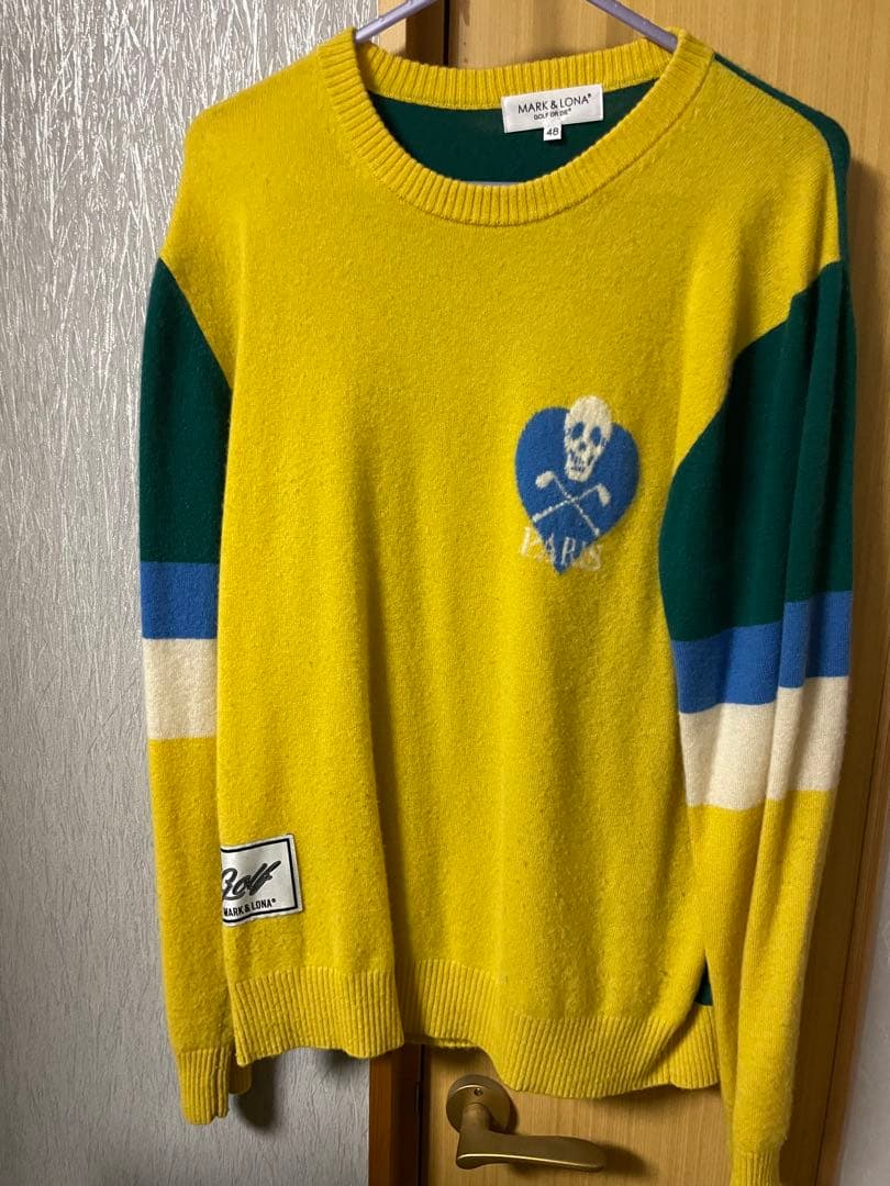 MARK & LONA スカルセーター カシミヤ48