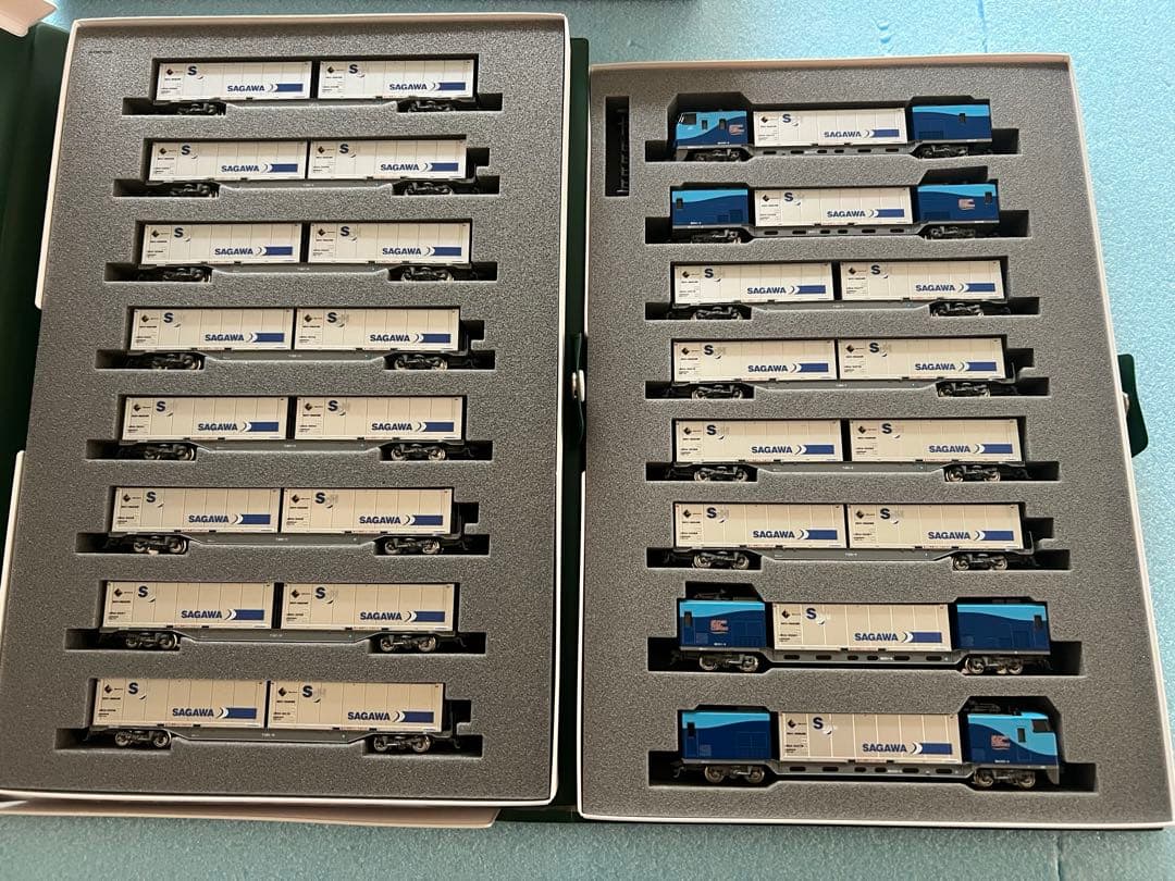 M250系スーパーレールカーゴ(U50Aコンテナ積載)16両フルセット