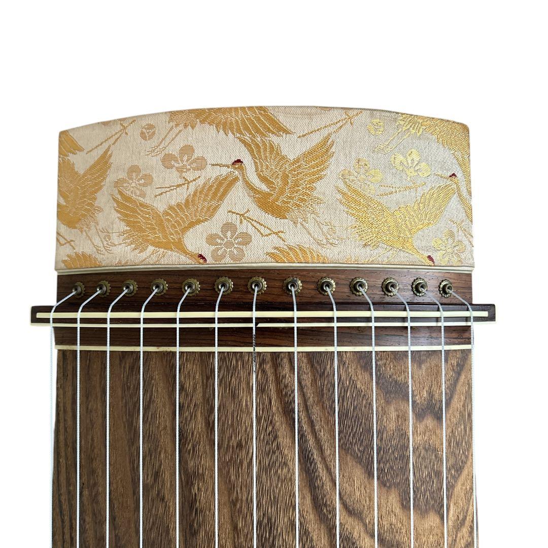 琴　13弦　琴柱　蒔絵有り すだれ彫　お琴　弦楽器　練習用