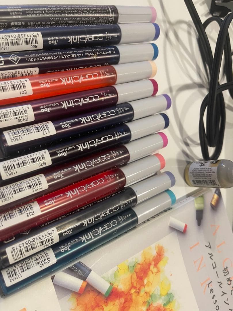 アルコールインクアートセット　コピックインク