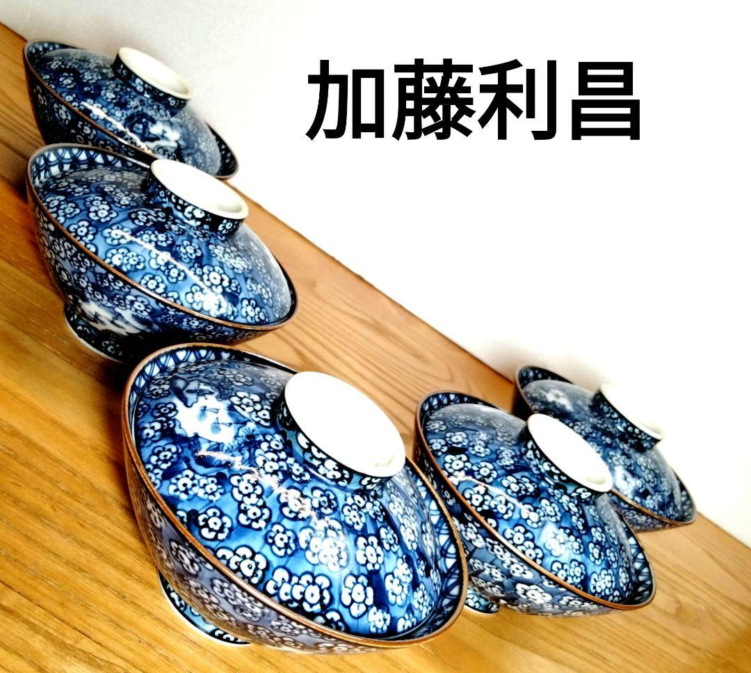 ☆ 加藤利昌 清水焼 梅小紋茶碗