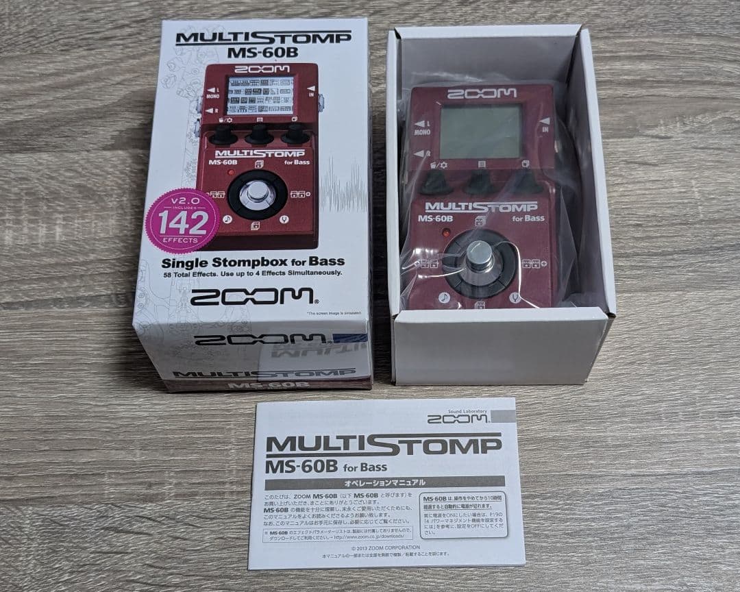 ZOOM MULTISTOMP MS-60B ベース マルチエフェクター