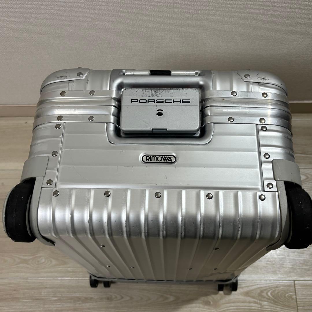 【廃盤希少品】RIMOWA × PORSCHE アルミスーツケース　鍵、ポーチ付