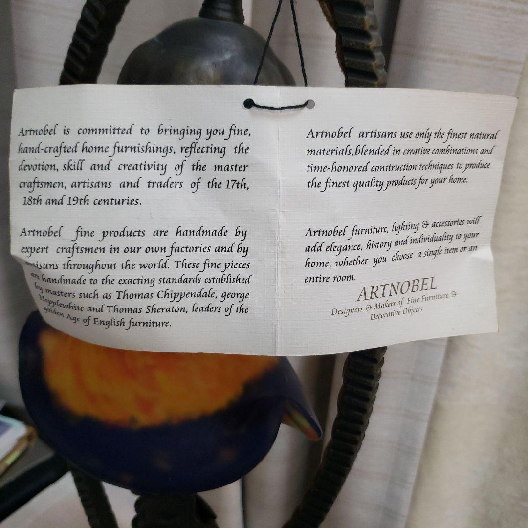 蔵出し大特価上質ARTNOBELアールヌーボー風ランプ40×17cm　2,6kg