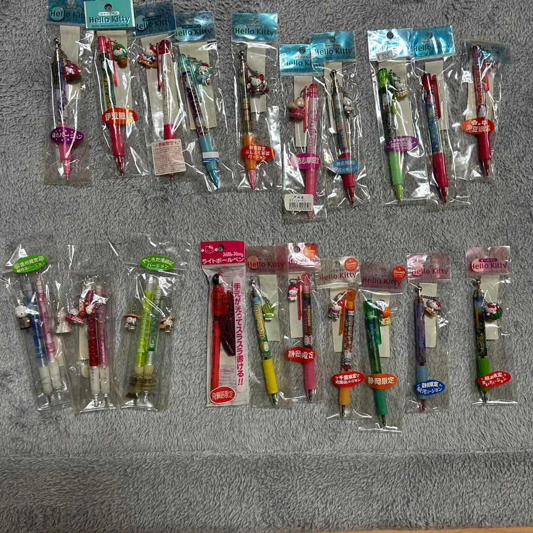 ハローキティ ご当地限定キティちゃん シャープペン ボールペン 145本 詳細有