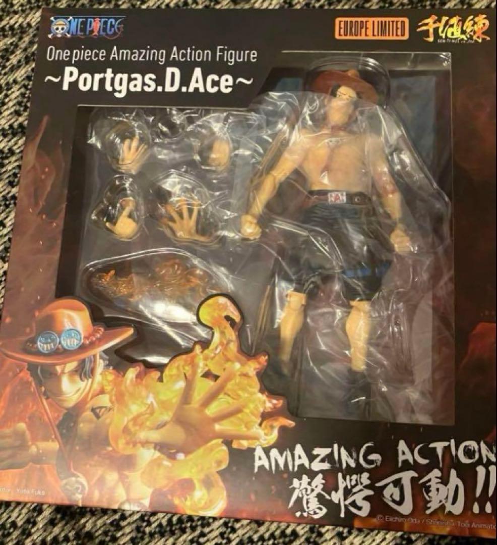 ヨーロッパ限定品★千値練★ワンピース★エース★アクションフィギュア