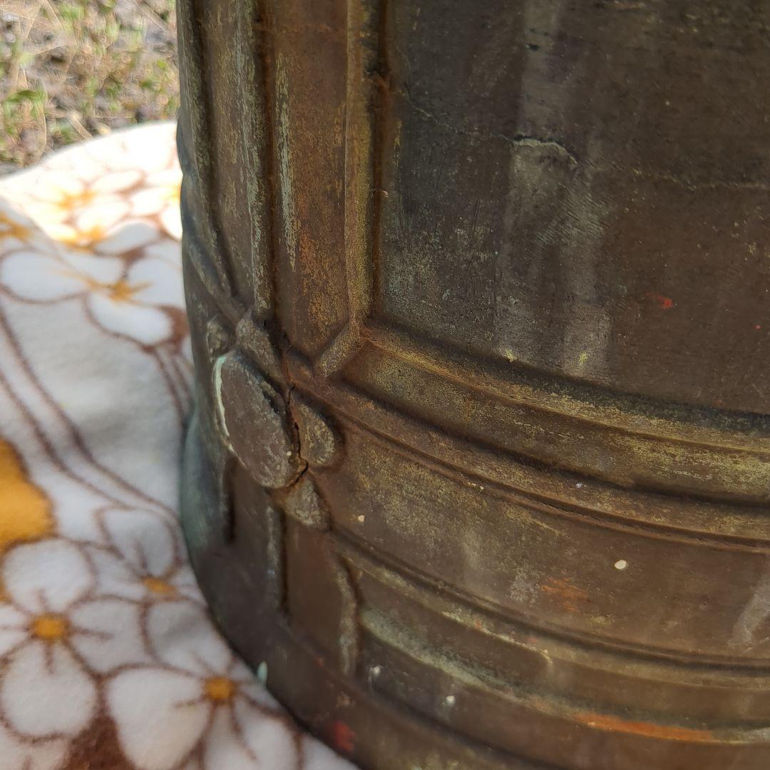 半鐘 双龍頭 釣鐘 梵鐘 青銅 古銅 真鍮 アンティーク 骨董 レトロ