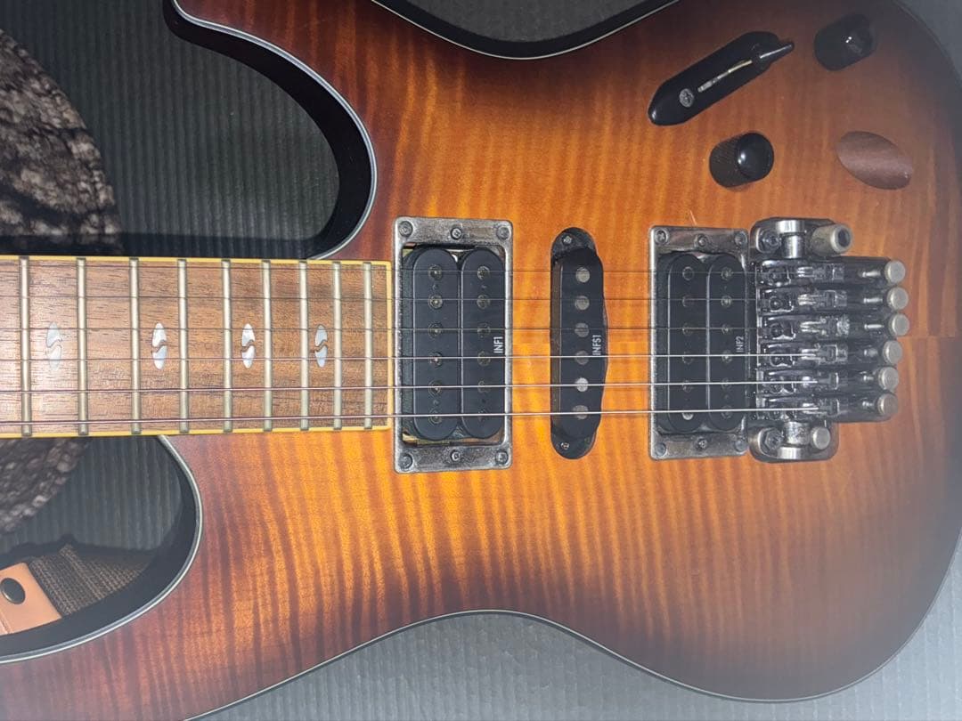 アイバニーズ　エレキギター S670 可動品フレイムサンバースト