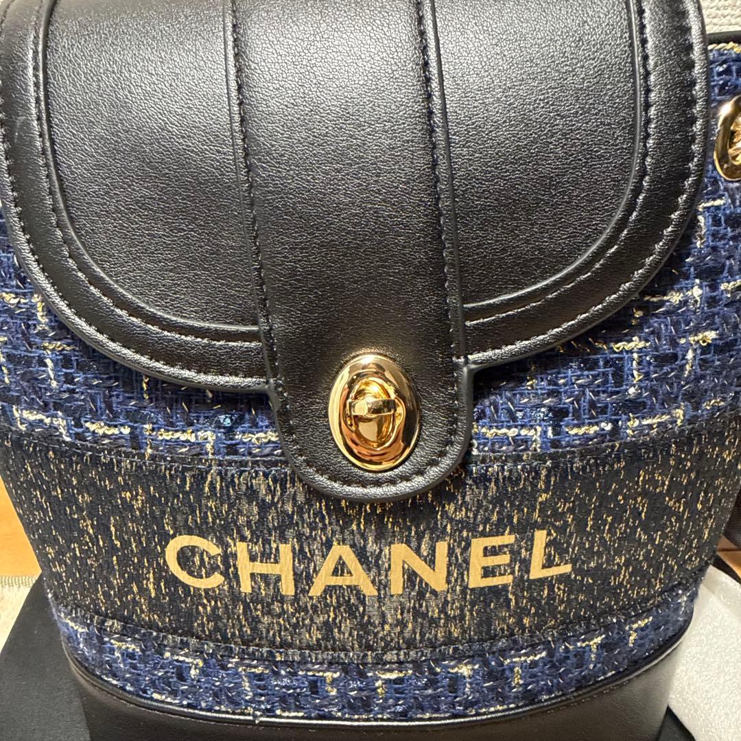 非売品 CHANEL ノベルティ ブラック ツイード バッグ リュック