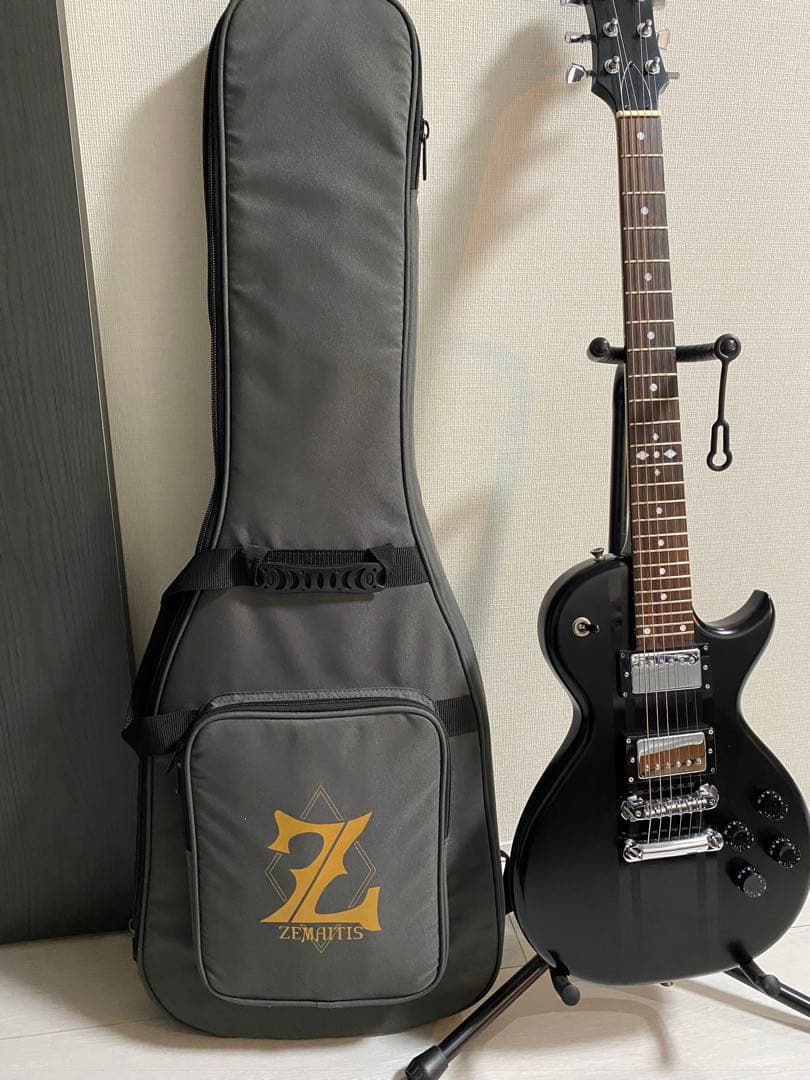 Zematis ゼマイティス　z24 ギター　黒　レスポール　ハム　24フレット