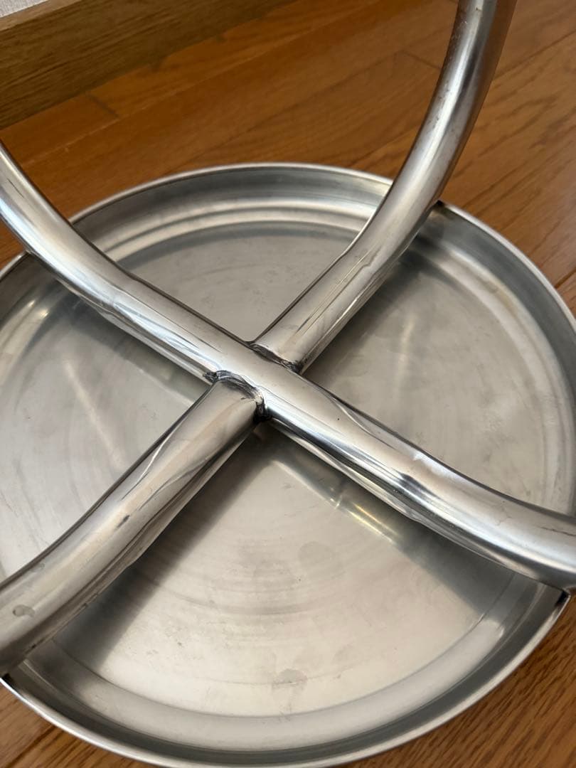 ベトナム屋台・ステンレス製スツール