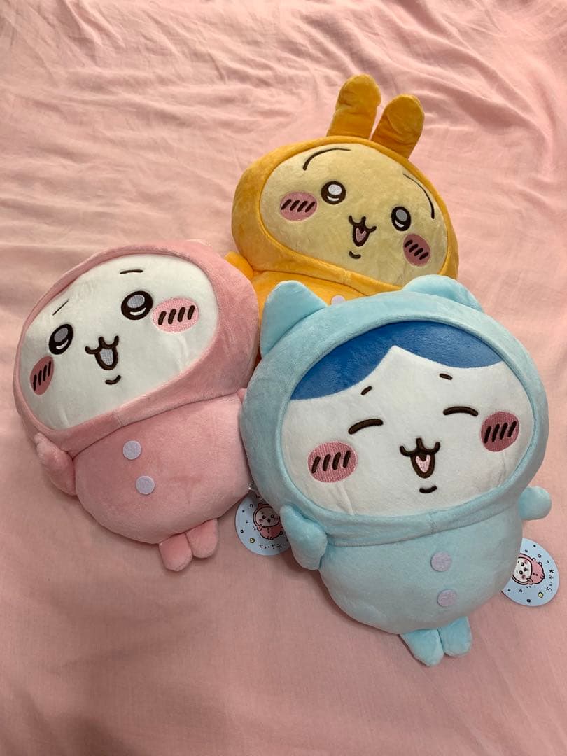 新品！お得！ちいかわプライズBIGぬいぐるみ&マスコットセット　パジャマ他