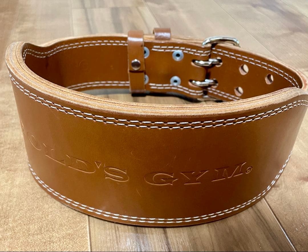 【状態良好】GOLD'S GYM プロレザー パワーベルト S