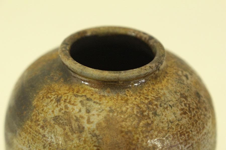 茶道具 備前 文淋茶入 美品(A781)