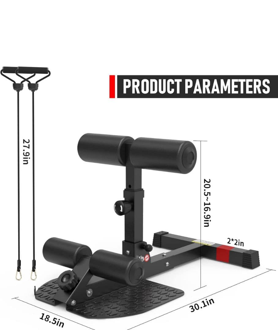 スクワットベンチ コアワークアウト 多機能脚エクササイズマシン ホームジム用