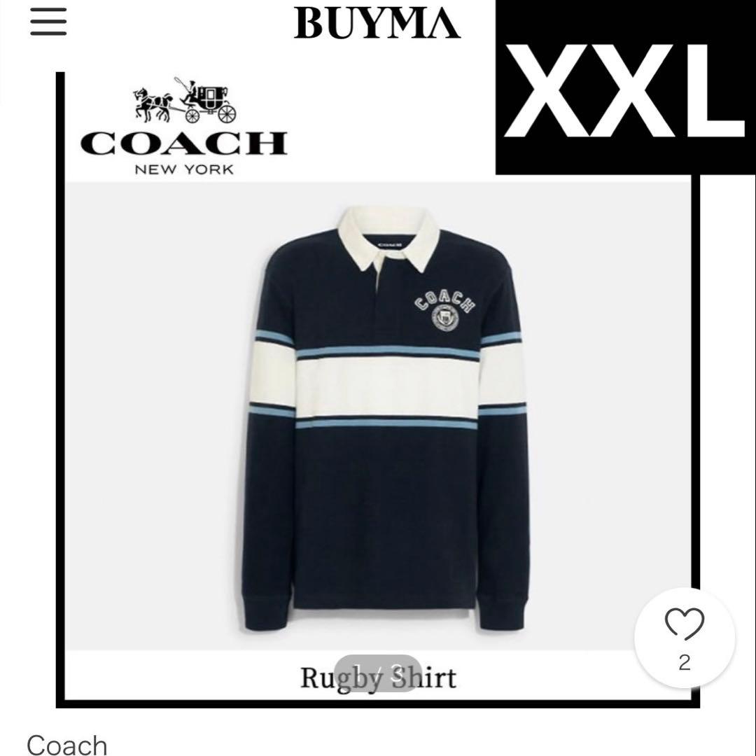 COACH ラガーシャツ　ラグビーシャツ　XXL ポロシャツ