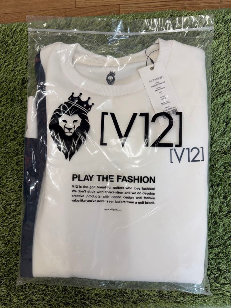 ¥24,200新品正規品【V12/L】ダンボールニット素材長袖カットソー