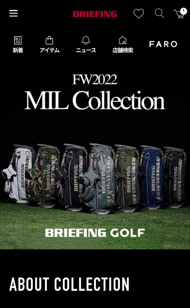 BRIEFING スタンドキャディバッグ CR-4 WOLF GRAY