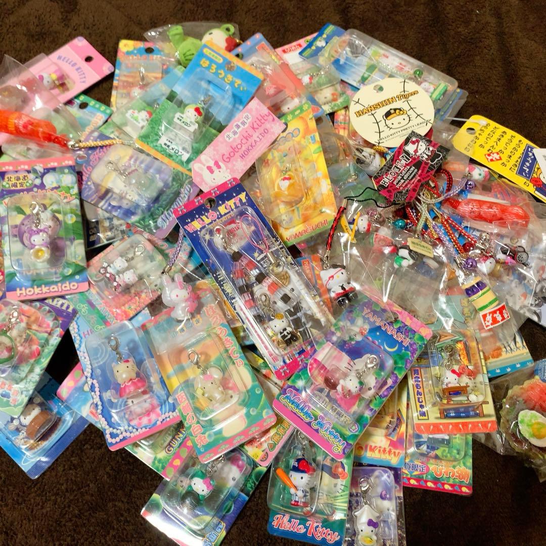 ご当地キティ　68個　根付　ファスナーマスコット　パンク/新宿ver.キティ等