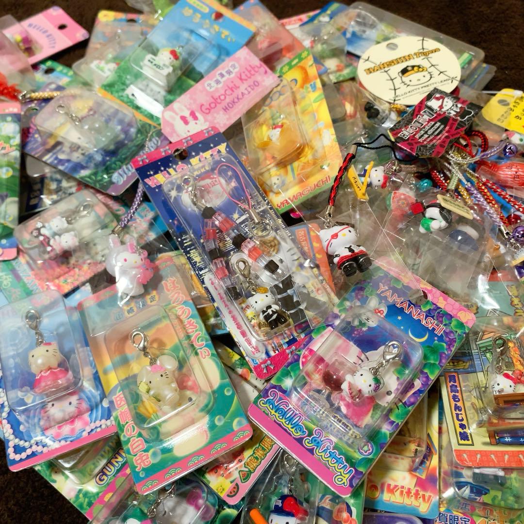 ご当地キティ　68個　根付　ファスナーマスコット　パンク/新宿ver.キティ等