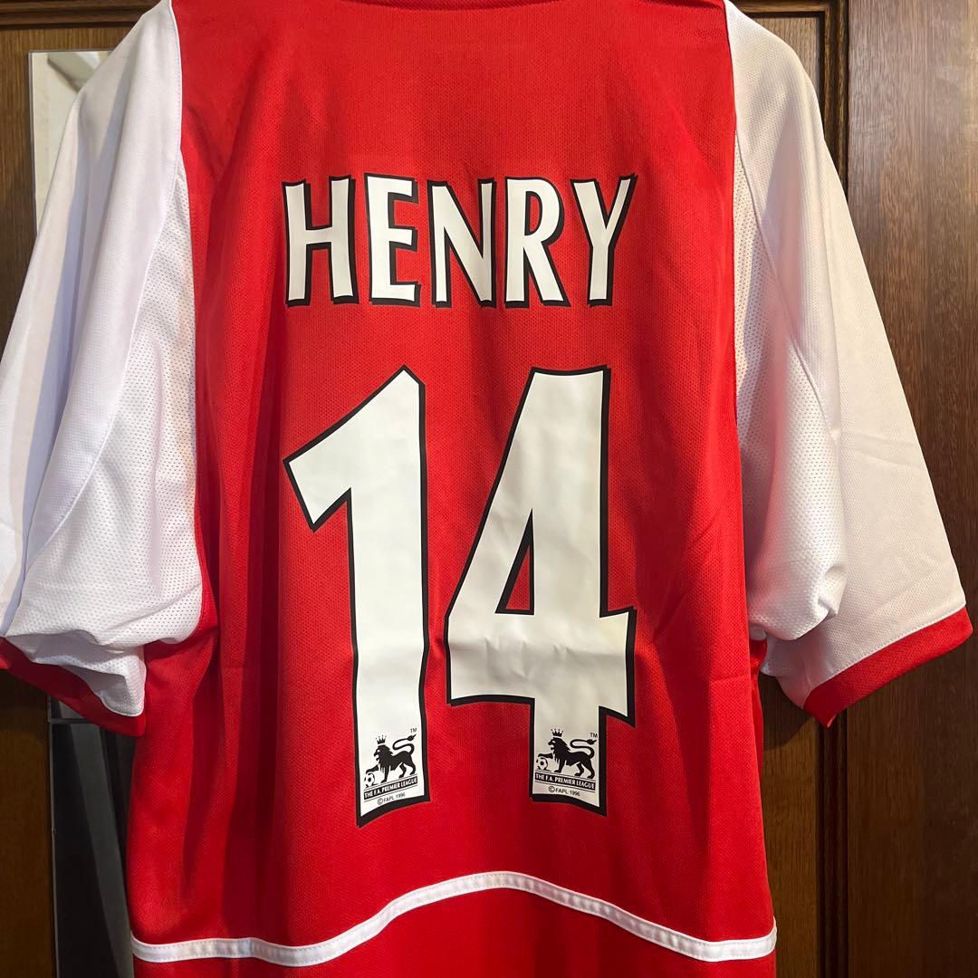02-03 アーセナル ホーム 14番 ティエリ・アンリ 半袖 ユニフォーム