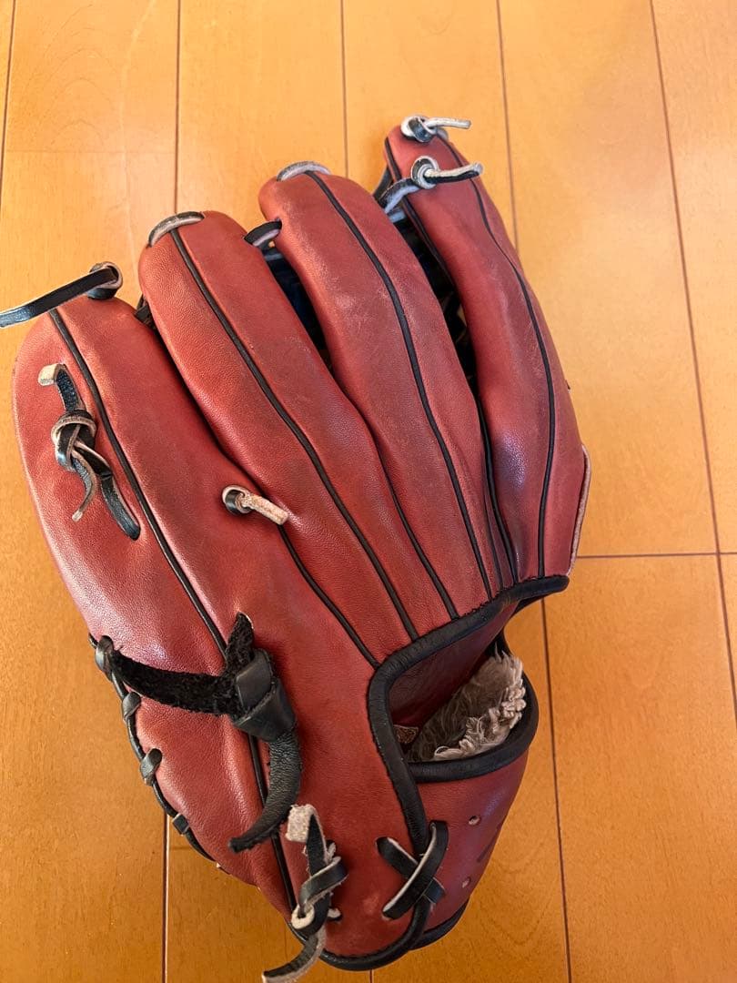 ハイゴールド 軟式グローブ 己極 ブラウン×ブラック 三塁・オールラウンド用