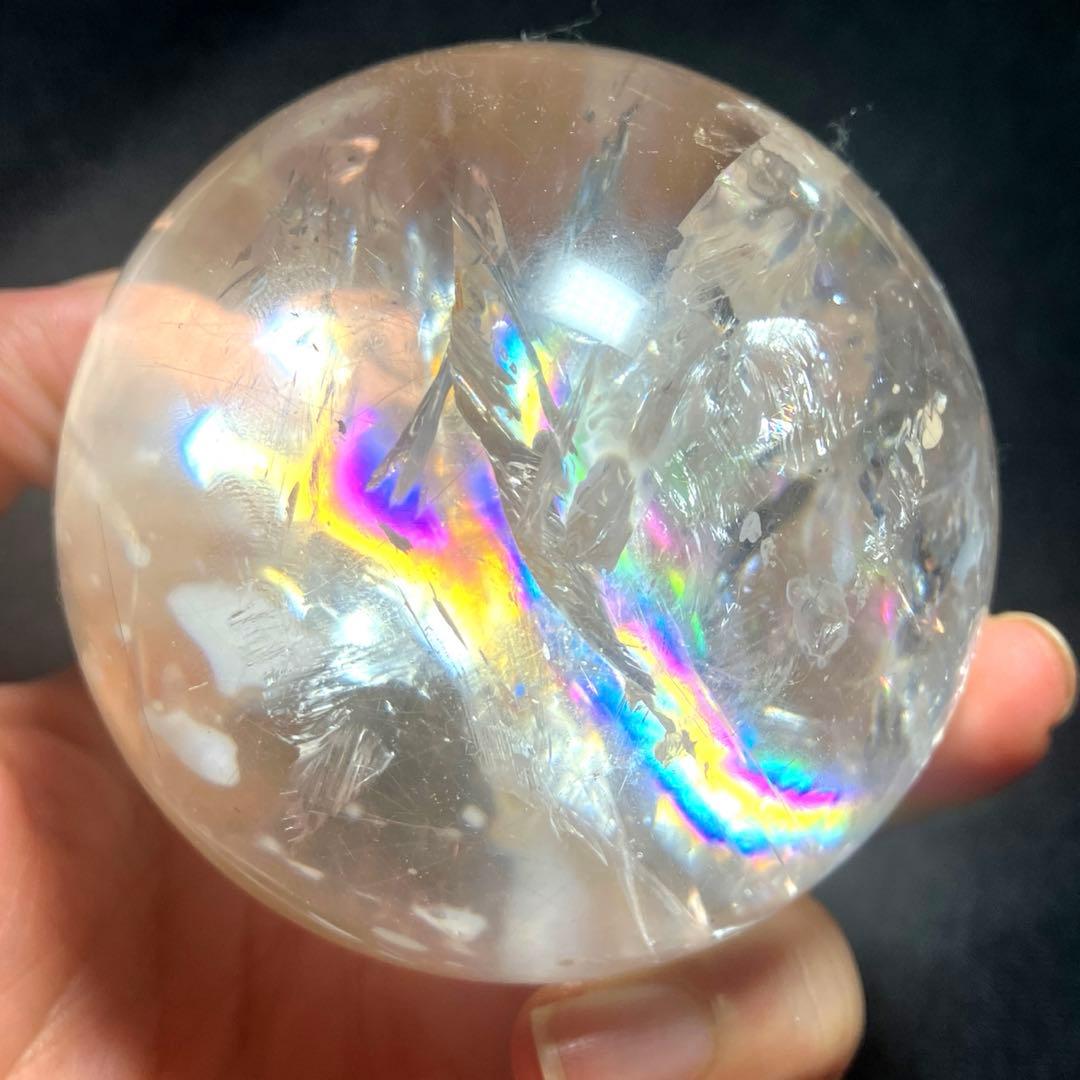 超特大　71mm レインボーゴールドルチルクォーツ　金針水晶　パワーストーン