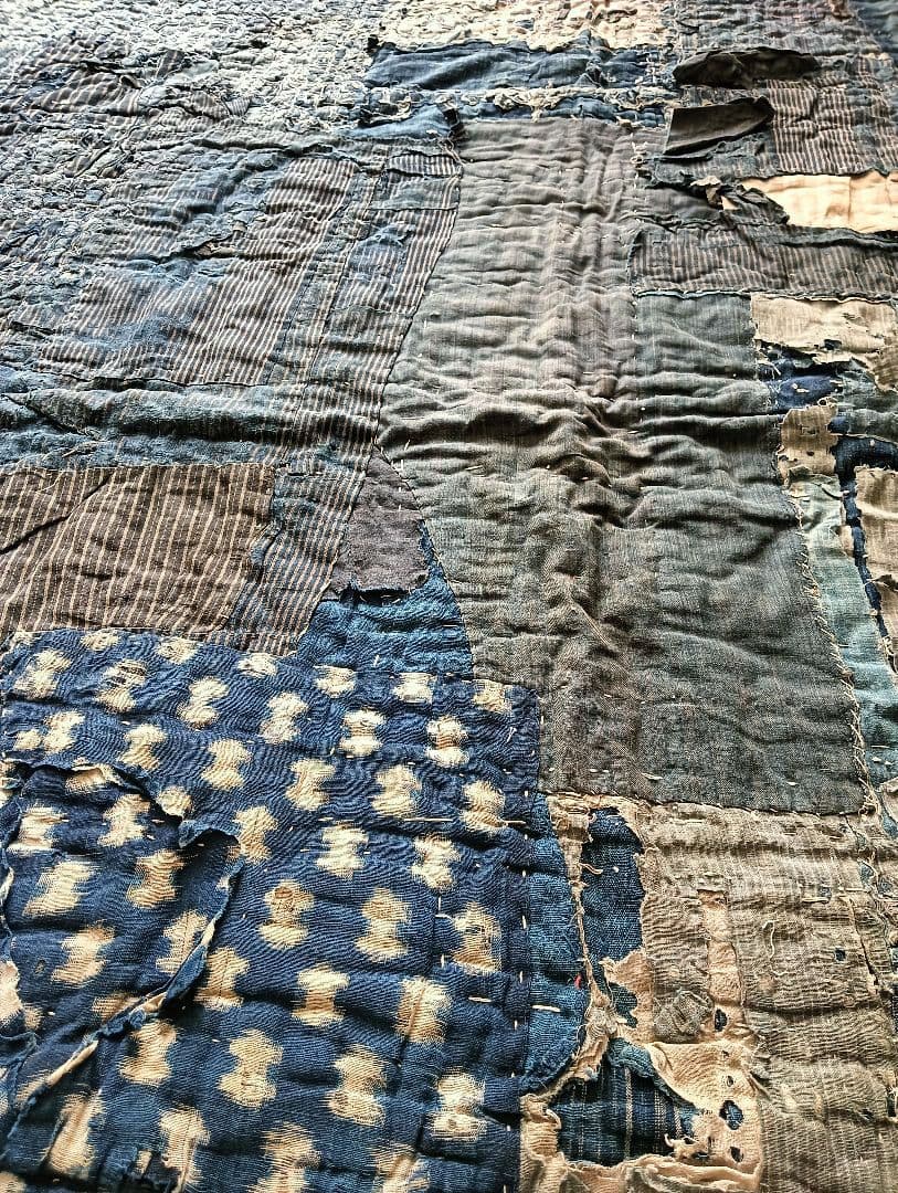 3kg厚手　究極の襤褸敷物　退廃的　boro japan vintage