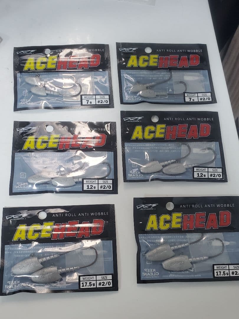 DRT ACE HEAD 3種2セット　7g 12g 17.5g　各2個
