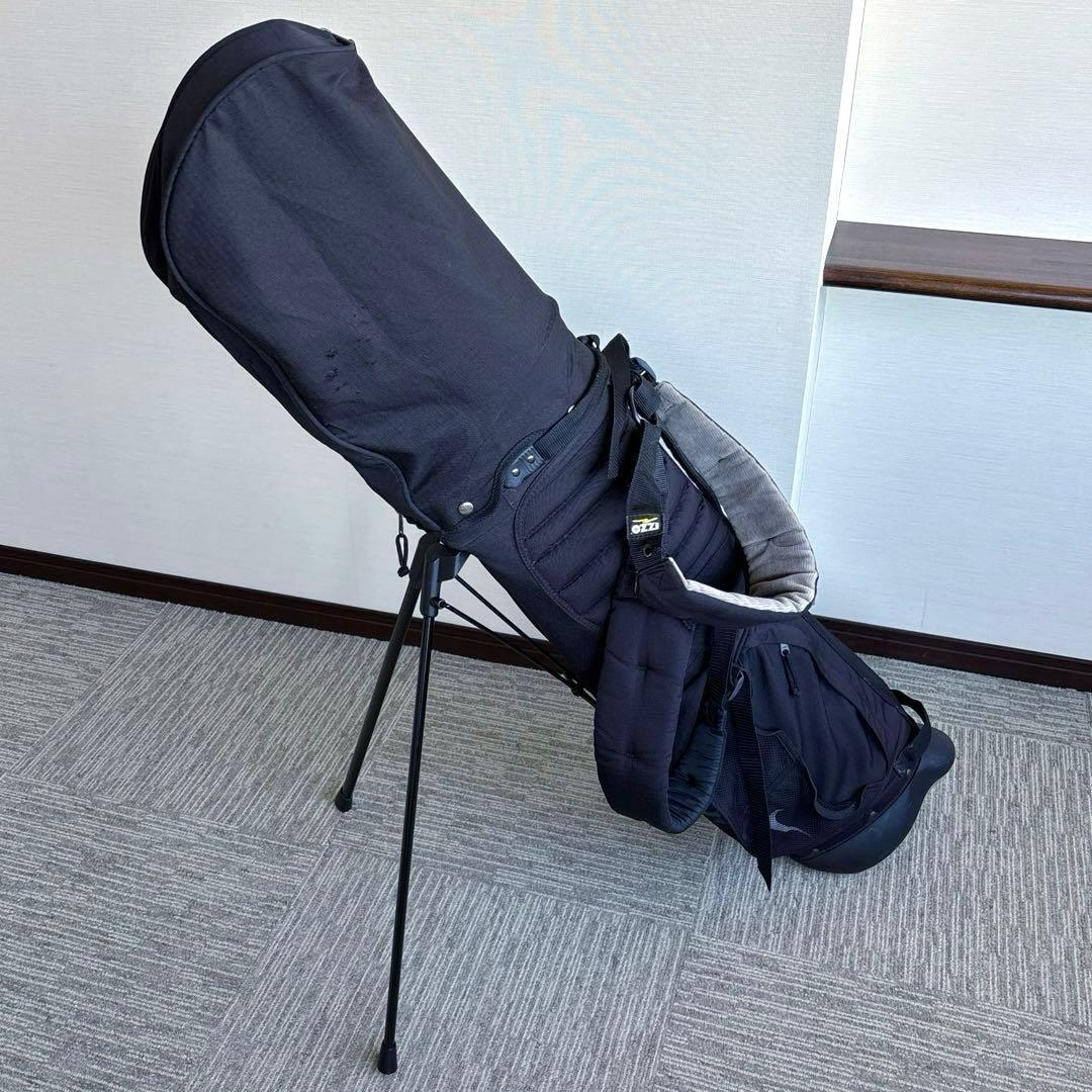 ナイキ ゴルフ キャディバッグ 軽量 スタンド式 自立 ブラック 8.5 5分割
