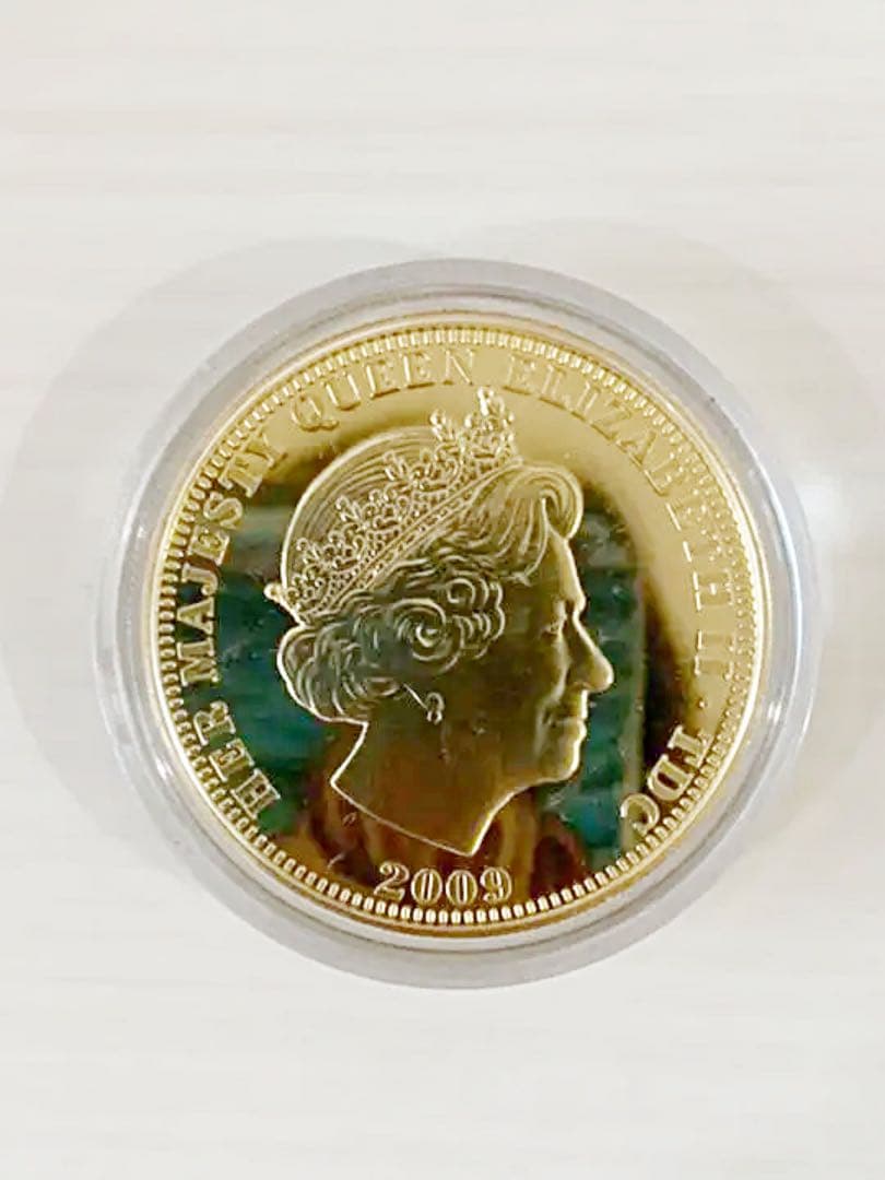 限定品！ 金コーティング銀貨 竜退治デザイン