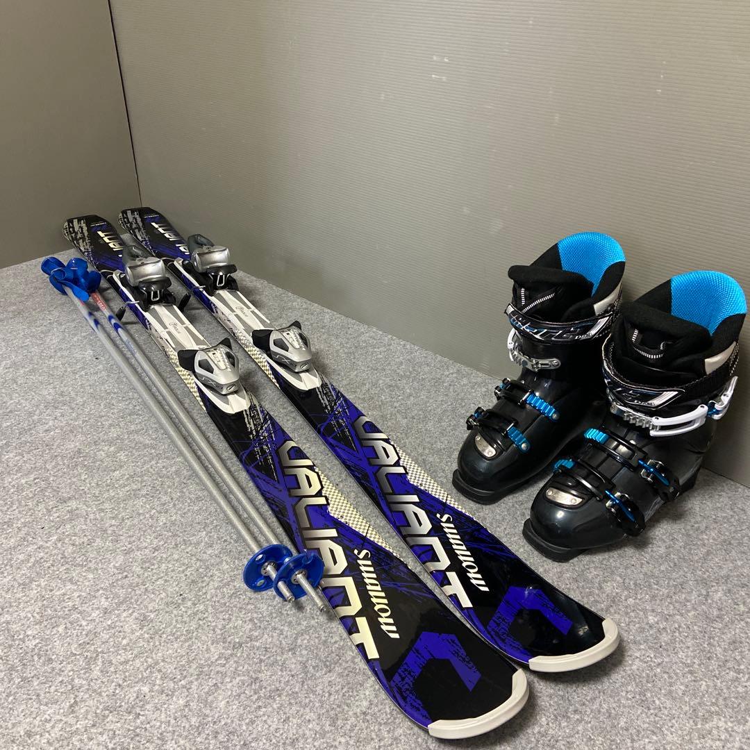 ★メンテナンス済　大人スキーセット　板153cm ブーツ 25cm