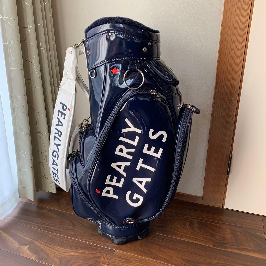 PEARLY GATES ネイビーキャディバッグ