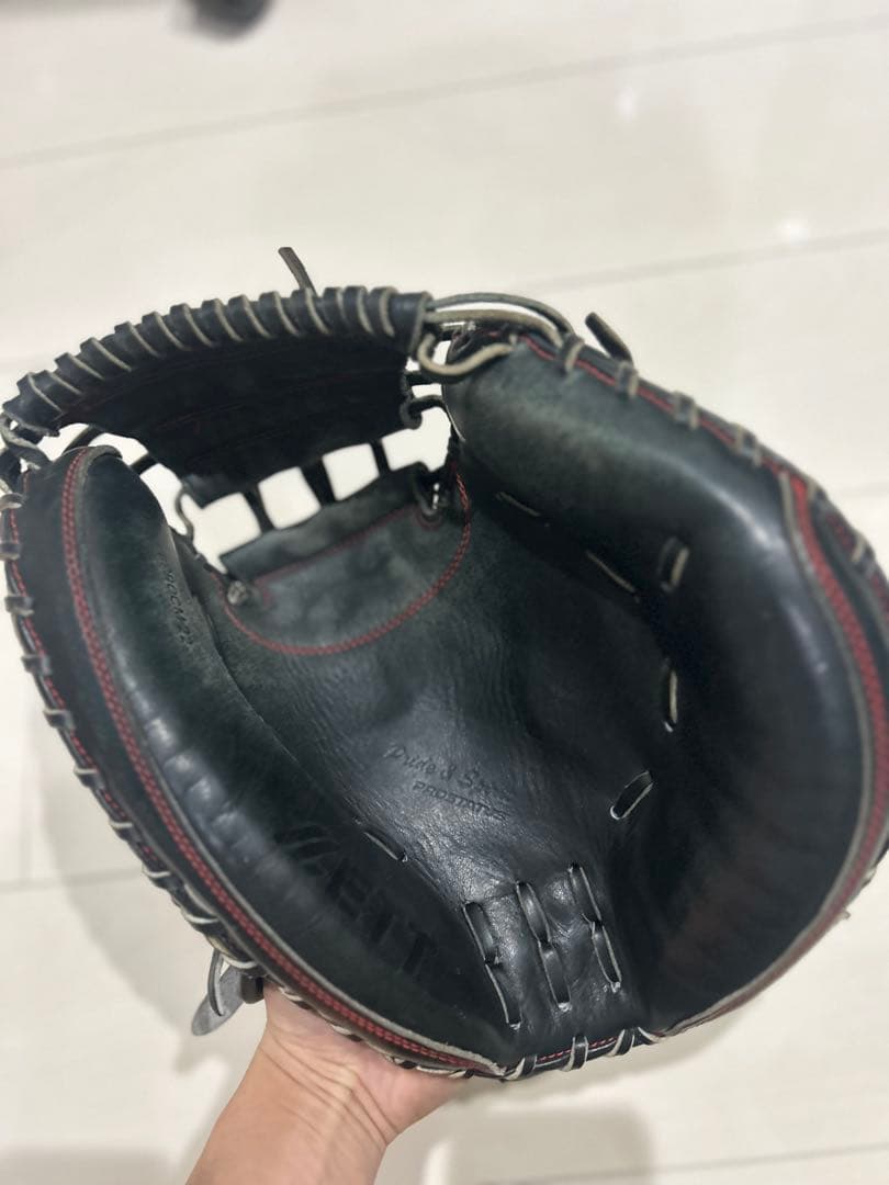 ZETT プロステイタス　硬式グローブ ブラック キャッチャーミット