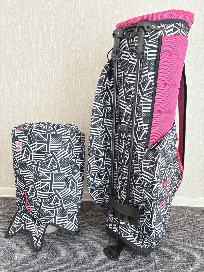 超美品❗️Psycho Bunny/サイコバニー スタンド式 ゴルフキャディバッグ