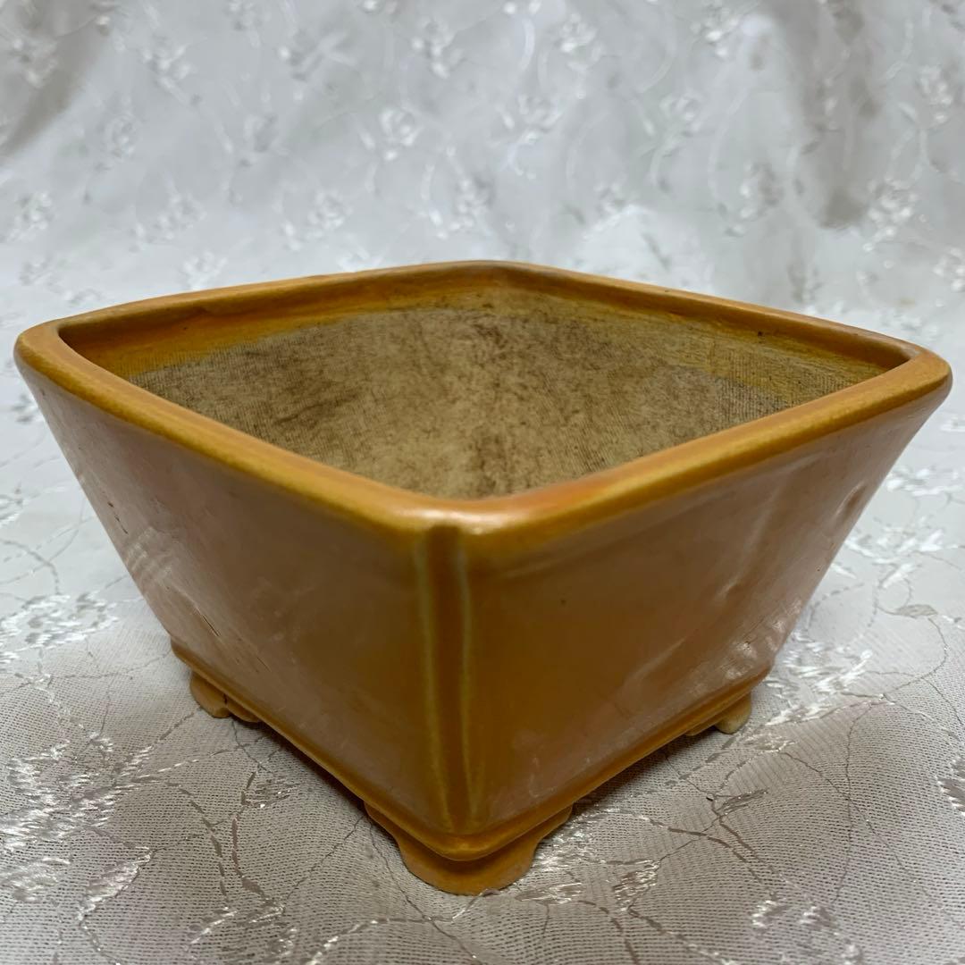 土交　正方　深め　盆栽鉢