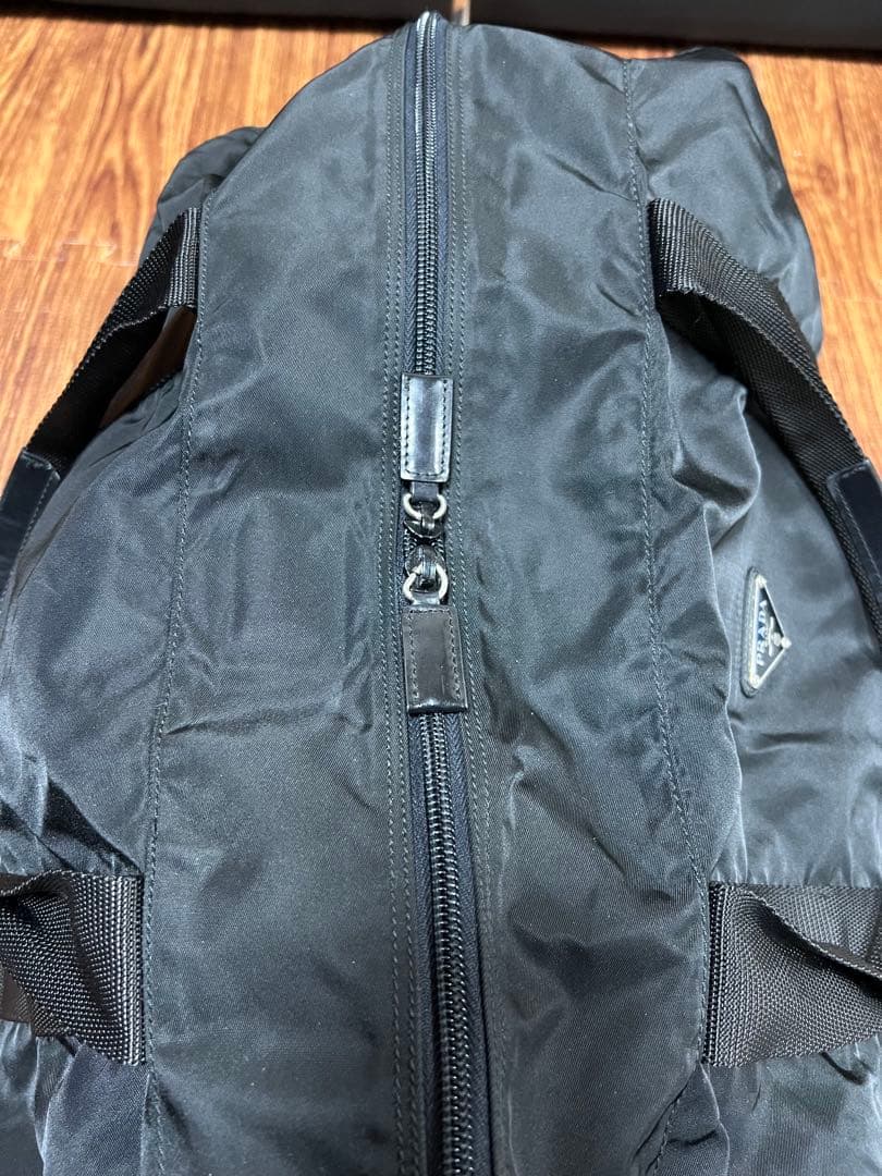 【 美品 】PRADA ボストンバッグ 2way 三角ロゴ ナイロン ブラック
