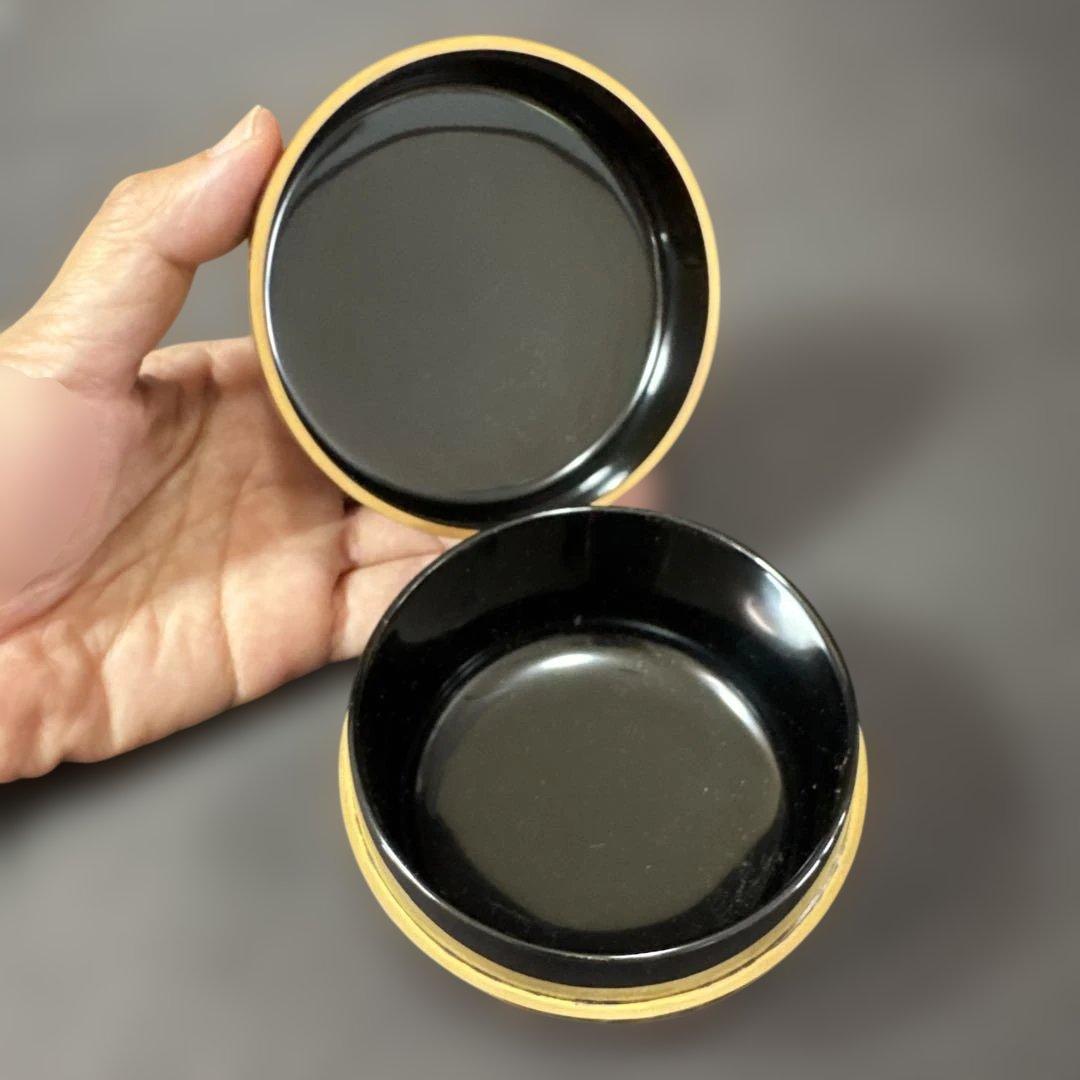 G30 送料無料　白鷺蒔絵　平棗　坂下廣作　茶道具　茶室　共箱　金彩蒔絵　螺鈿