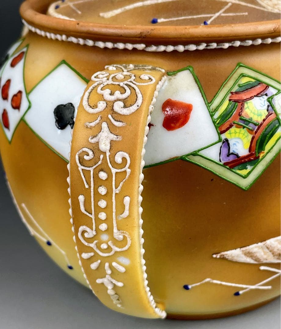 【専用・訳あり】オールドノリタケ ヒュミドール 葉巻入れ トランプ紋