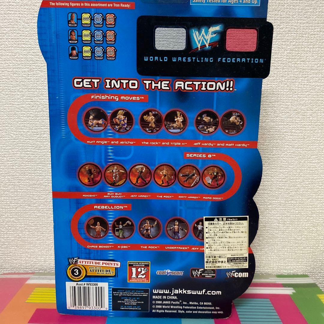 WWF ザ・ロック フィギュア 約15cm チャンピオンベルト付き