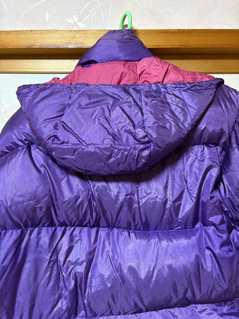 レオン へらぶな　ダウンスーツ上下　紫