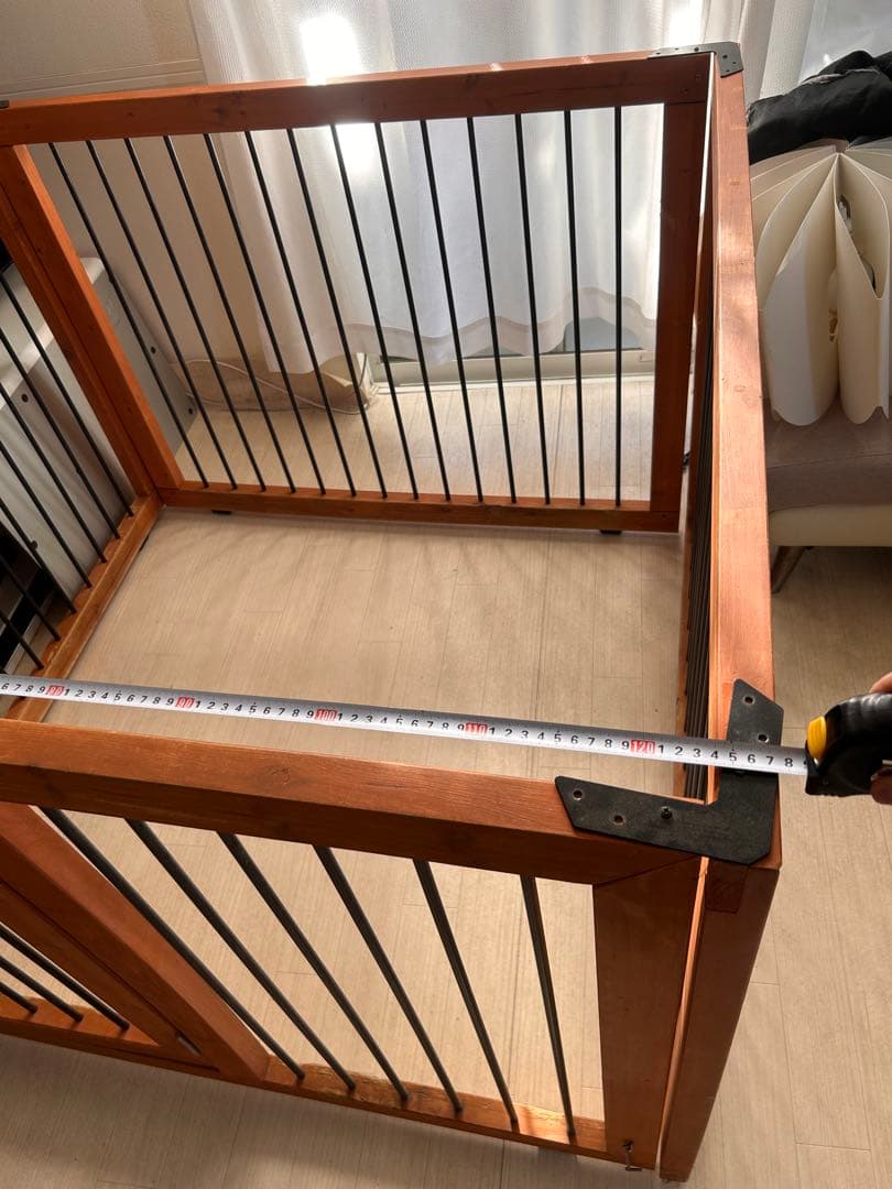 大型犬 中型犬 ペットサークル 木製フレーム