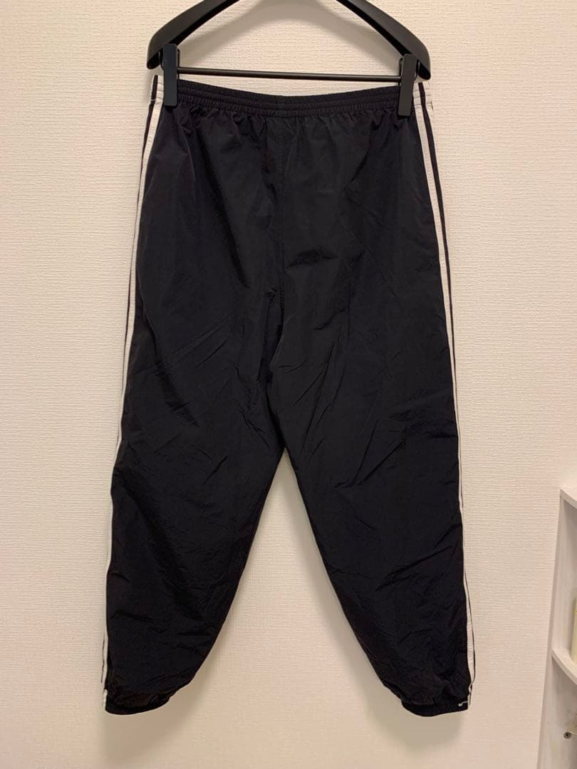 黒42 バレンシアガ　アディダス　ナイロントラックパンツ　美中古