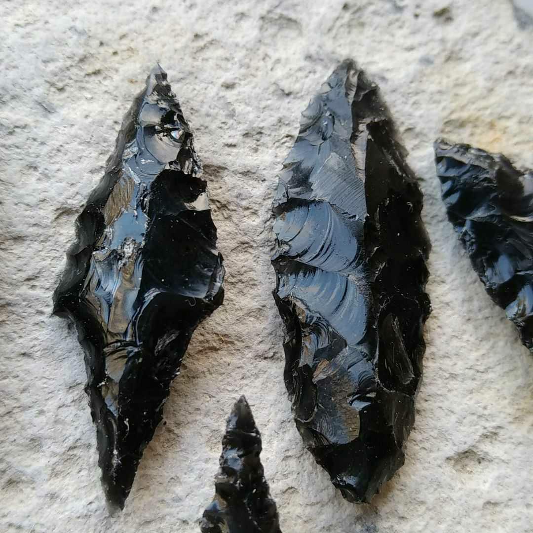 縄文石器　模写　黒曜石　パワーストーン　　211