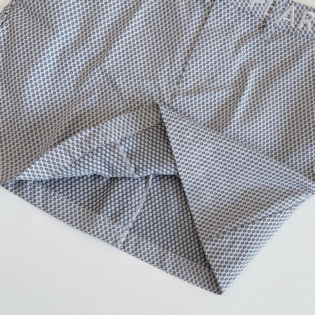 パーリーゲイツ 23SS スカート 1/M 総柄 グレー　刺繍ロゴ　春夏