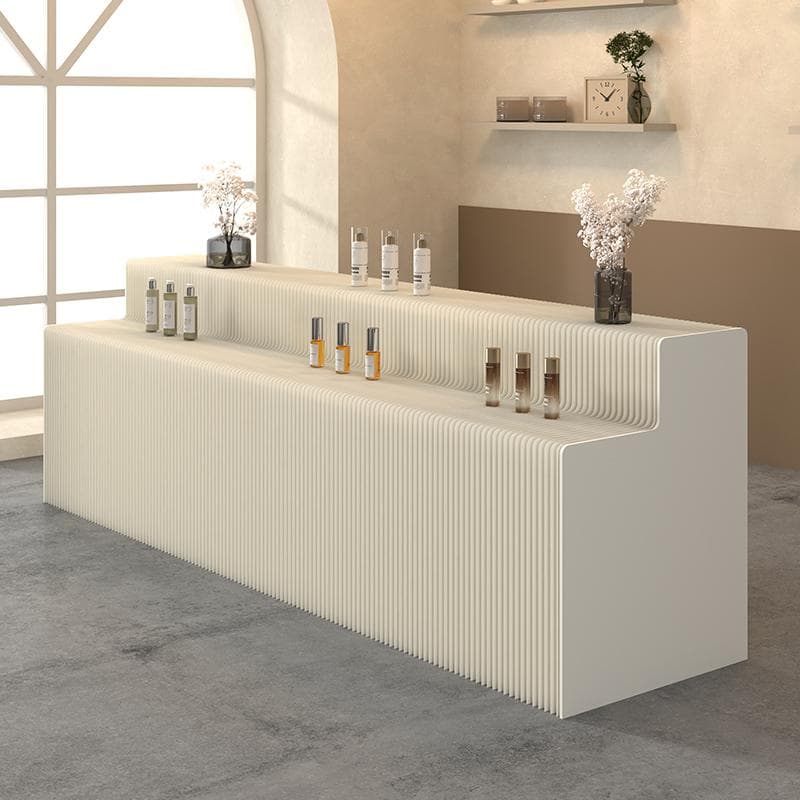 ディスプレイラック 二層式展示台 店舗用品 陳列台長さ2-3ｍ高さ73㎝折り畳み